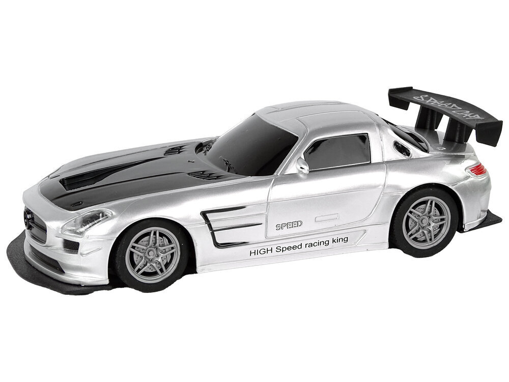 Kaugjuhitav võidusõiduauto 1:22, hall hind ja info | Poiste mänguasjad | kaup24.ee