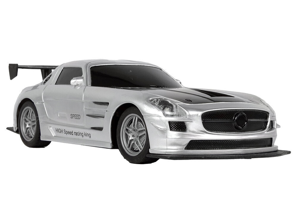Kaugjuhitav võidusõiduauto 1:22, hall hind ja info | Poiste mänguasjad | kaup24.ee