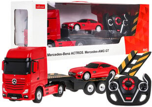 Kaugjuhitav Mercedes Benz Actros koos poolhaagisega, 1:26, Mercedes Benz AMG GT, 1:24 цена и информация | Игрушки для мальчиков | kaup24.ee