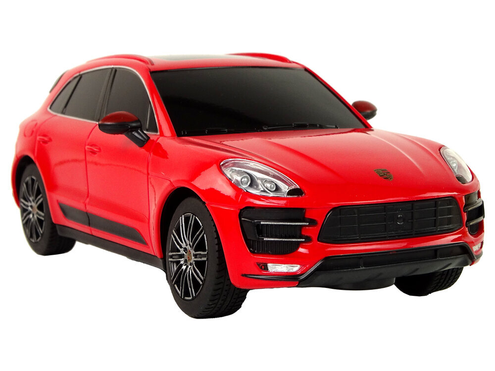 Kaugjuhitav auto Porsche Macan Turbo, 1:24, punane hind ja info | Poiste mänguasjad | kaup24.ee