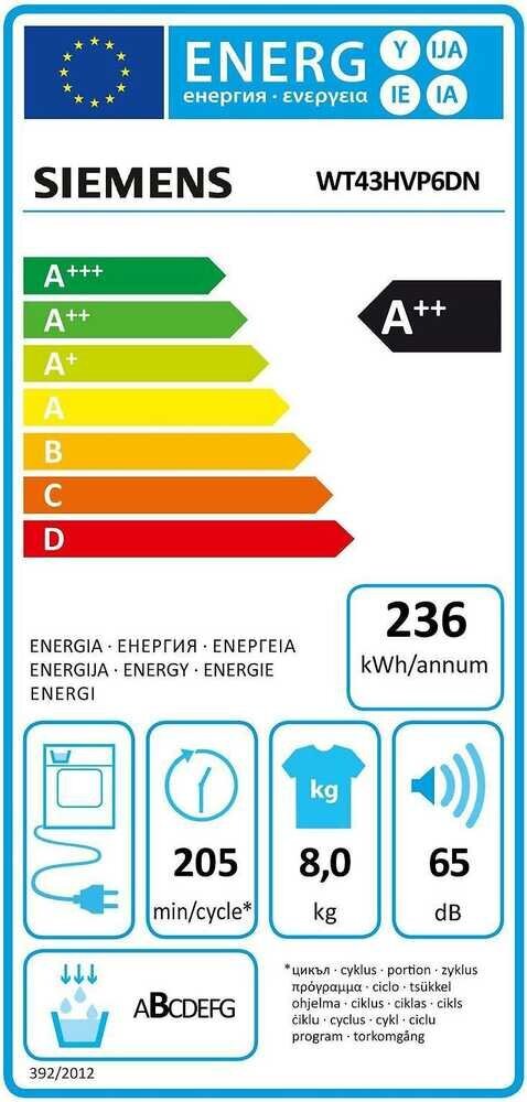 Siemens WT43HVP6DN iQ300 hind ja info | Pesukuivatid | kaup24.ee