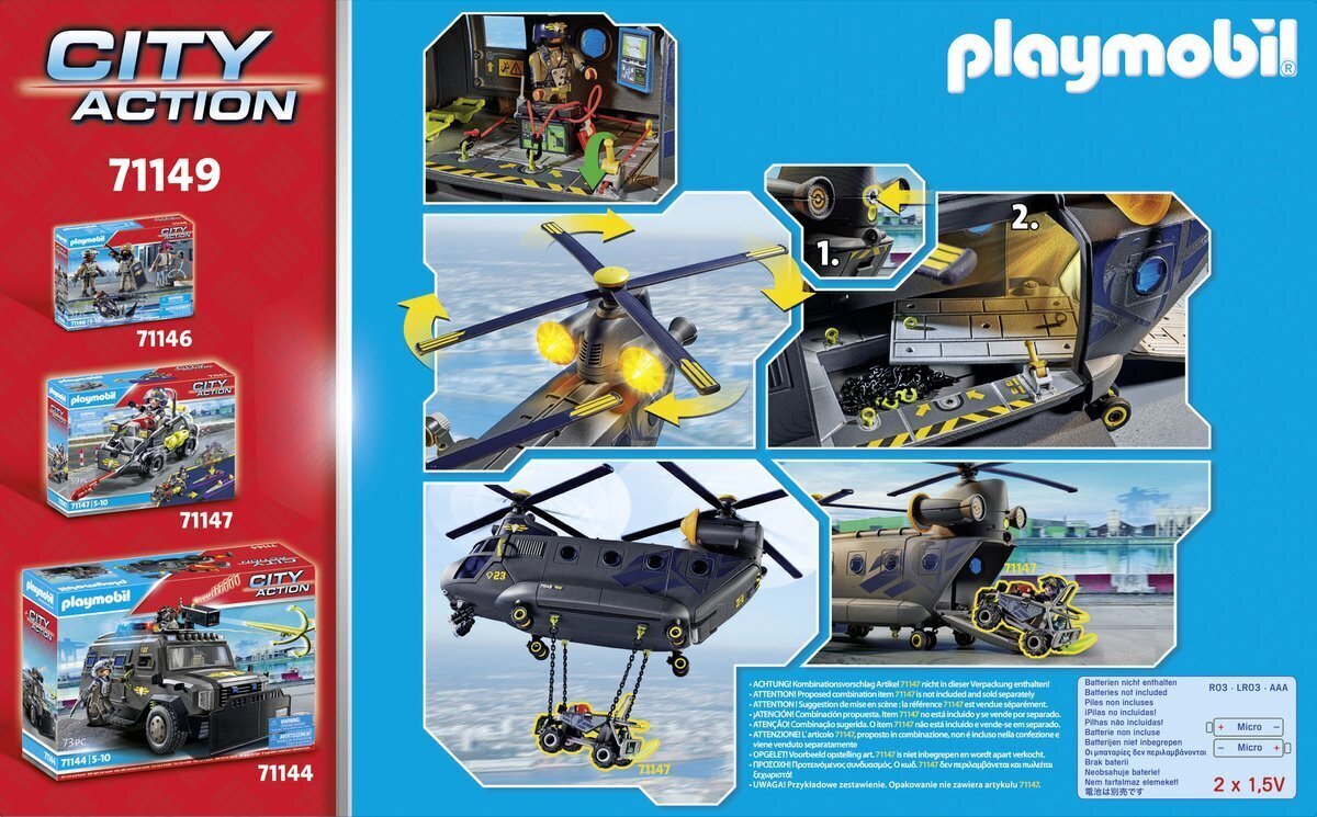 71149 Playmobil® City Action, Päästehelikopter цена и информация | Klotsid ja konstruktorid | kaup24.ee