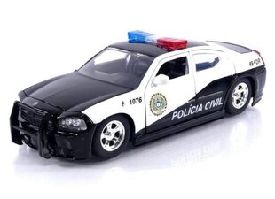 Dodge Charger Police 2006 *Fast & Furious * Black/White 33665 JADA 1:24 цена и информация | Коллекционные модели автомобилей | kaup24.ee