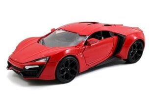 Lykan Hypersport 2014 *Fast & Furious 7* Red 97377 JADA 1:24 цена и информация | Коллекционные модели автомобилей | kaup24.ee