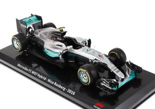 MERCEDES F1 W07 Hybrid - Nico Rosberg - 2016 World Champion HACHETTE 1:24 FOR029 hind ja info | Mudelautode kollektsioneerimine | kaup24.ee