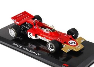 LOTUS 72 - Jochen Rindt - 1970 World Champion HACHETTE 1:24 FOR038 цена и информация | Коллекционные модели автомобилей | kaup24.ee
