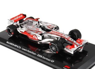 McLAREN MP 4/23 - Lewis Hamilton - 2008 World Champion HACHETTE 1:24 FOR023 цена и информация | Коллекционные модели автомобилей | kaup24.ee
