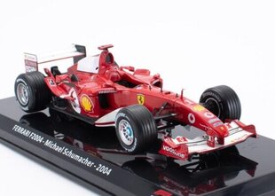 FERRARI F2004 - Michael Schumacher -2004 World Champion HACHETTE 1:24 FOR033 hind ja info | Mudelautode kollektsioneerimine | kaup24.ee