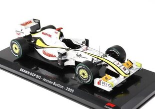 BRAWN GP 01 - Jenson Button - 2009 World Champion HACHETTE 1:24 FOR034 hind ja info | Mudelautode kollektsioneerimine | kaup24.ee