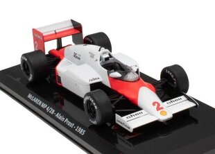 McLAREN MP 4/2B - Alain Prost -1985 World Champion HACHETTE 1:24 FOR014 hind ja info | Mudelautode kollektsioneerimine | kaup24.ee