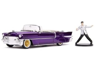 Cadillac Eldorado 1956 with Elvis Presley Figure Purple 30985 JADA 1:24 hind ja info | Mudelautode kollektsioneerimine | kaup24.ee