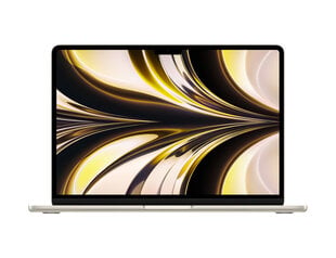 Apple MacBook Air Starlight, 13.6 ", IPS, 2560 x 1664, Apple M2, 8 GB, SSD 256 GB, Apple M2 8-core GPU, Without ODD, macOS, 802.11ax, Bluetooth version 5.0, Keyboard language Swedish, Keyboa цена и информация | Apple Ноутбуки, аксессуары | kaup24.ee