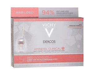 Vichy Dercos Aminexil Clinical 5 juuste väljalangemise vastu 21 x 6 ml цена и информация | Средства для укрепления волос | kaup24.ee