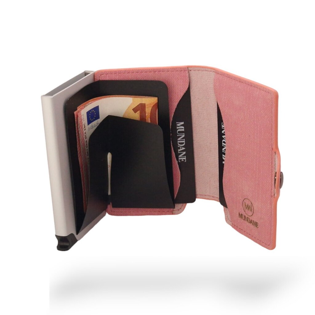 Kaarditasku Mundane, nahk, roosa hind ja info | Naiste rahakotid | kaup24.ee