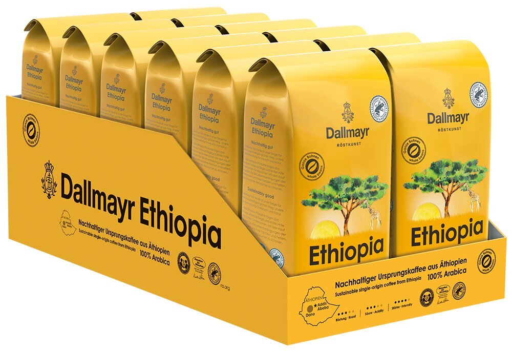 Dallmayr Ethiopia kohvioad, 0,5 kg цена и информация | Kohv, kakao | kaup24.ee