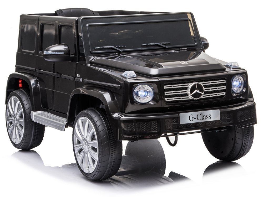 Mercedes G500 ühekohaline elektriauto lastele, must цена и информация | Laste elektriautod | kaup24.ee