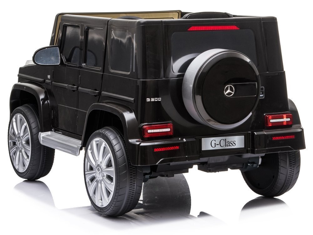 Mercedes G500 ühekohaline elektriauto lastele, must цена и информация | Laste elektriautod | kaup24.ee