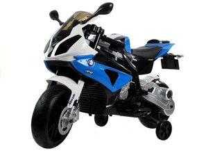 Bmw S1000RR ühe elektrimootorratta lastele, sinine hind ja info | Laste elektriautod | kaup24.ee