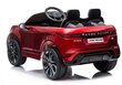 Range Rover Evoque elektriauto lastele, punane hind ja info | Laste elektriautod | kaup24.ee