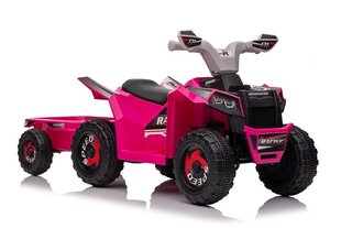 XMX630T Elektriline Quad Bike koos järelhaagisega lastele, roosa hind ja info | Laste elektriautod | kaup24.ee