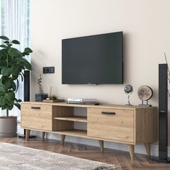 TV alus Asir, 180x49x35 cm, pruun цена и информация | Тумбы под телевизор | kaup24.ee