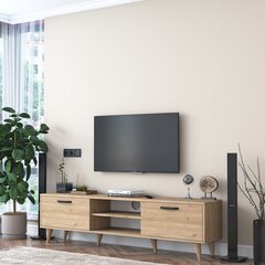 TV alus Asir, 180x49x35 cm, pruun цена и информация | Тумбы под телевизор | kaup24.ee