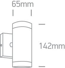 ONELight välisseinavalgusti Cylinders 67130/B цена и информация | Уличное освещение | kaup24.ee