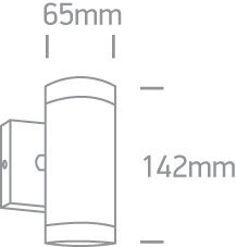 ONELight välisseinavalgusti Cylinders 67130/B цена и информация | Aia- ja õuevalgustid | kaup24.ee