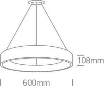 ONELight rippvalgusti LED Rings 62142NB/AN/W hind ja info | Rippvalgustid | kaup24.ee
