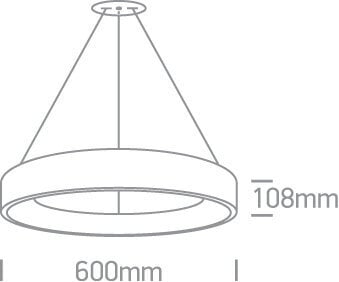 ONELight rippvalgusti LED Rings 62142NB/AN/W цена и информация | Rippvalgustid | kaup24.ee