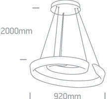 ONELight ripplamp LED Cloud 63112/W hind ja info | Rippvalgustid | kaup24.ee