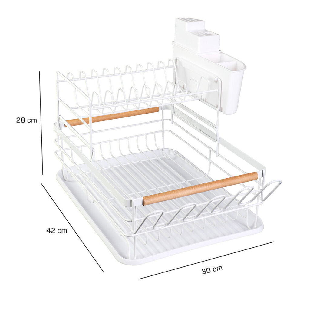 KingHoff Nõudekuivatusrest, 42x30x28 cm hind ja info | Köögitarbed | kaup24.ee