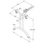 Laua jalg SC-922 - 59 cm, alu цена и информация | Muud mööblitarvikud | kaup24.ee