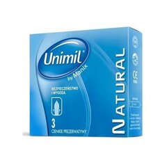 Unimil Natural презервативы, 3 шт. цена и информация | Презервативы | kaup24.ee