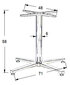 Lauaalus - alumiinium SH-7700/L/A alumiinium - 71x71 cm цена и информация | Muud mööblitarvikud | kaup24.ee