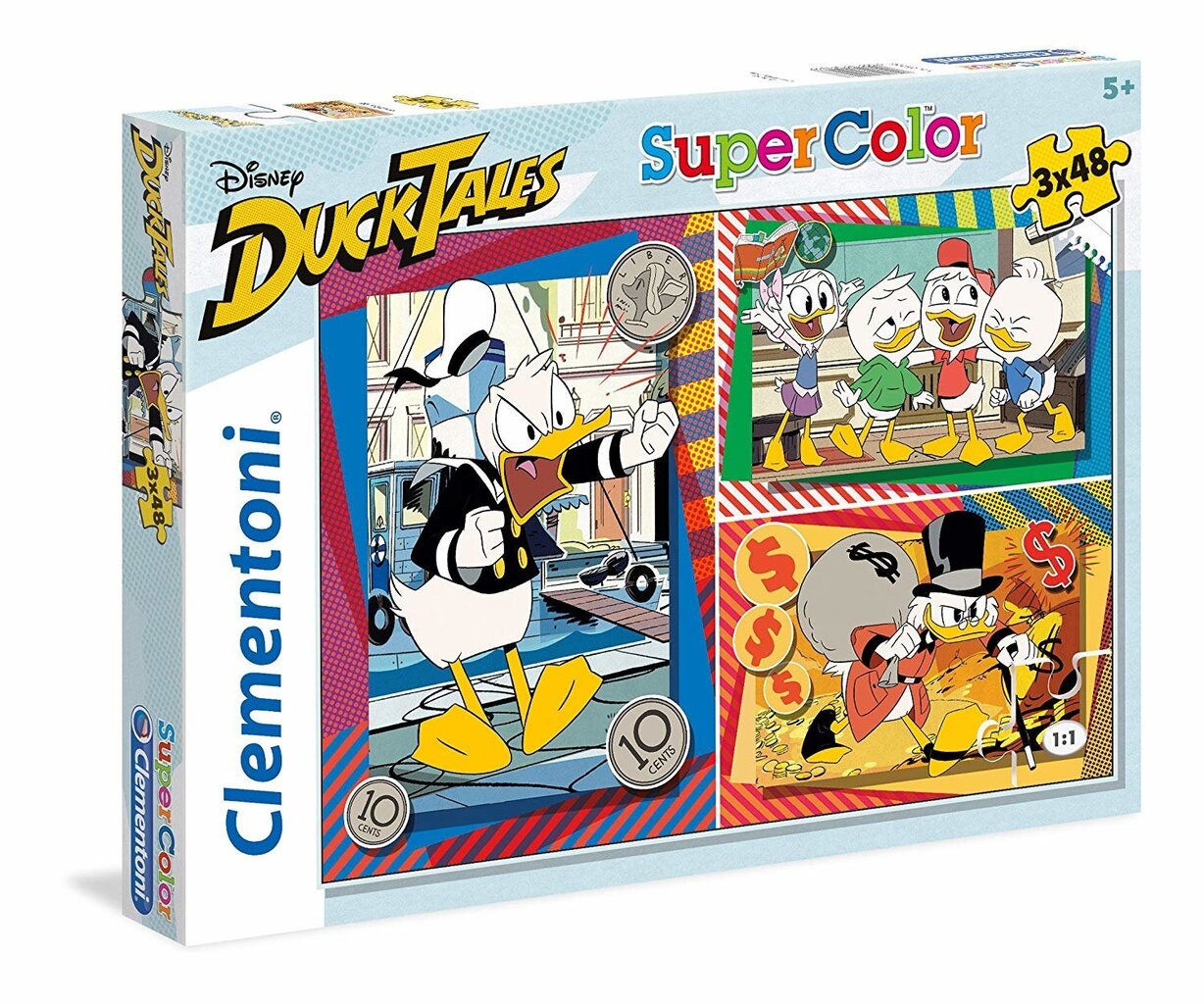 Pusle komplekt Clementoni Pardikese lood (Duck Tales) 3 x 48 osa hind ja info | Pusled | kaup24.ee