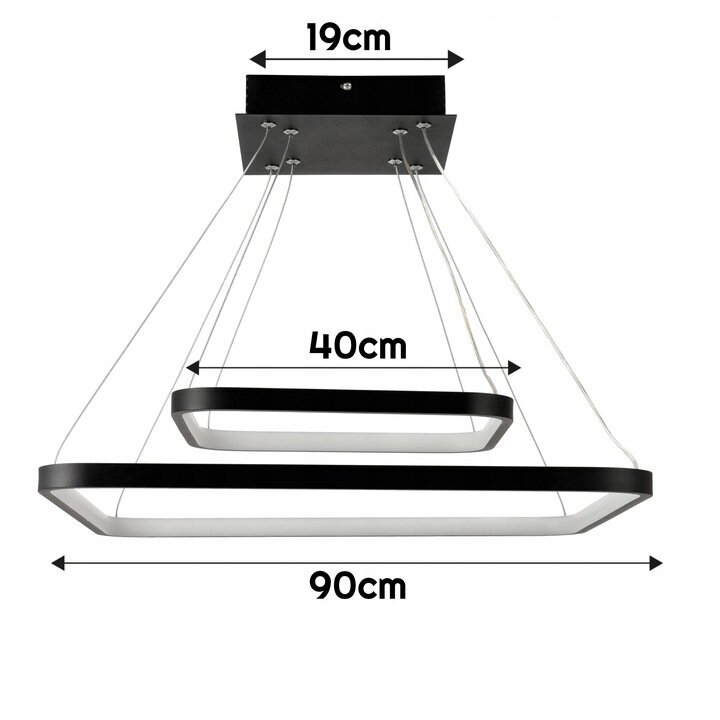 Ripplamp LED Thunder, 78W цена и информация | Laelambid | kaup24.ee