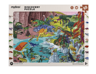 Пазл найди и покажи MiDeer «Динозавры», 60 деталей цена и информация | Пазлы | kaup24.ee