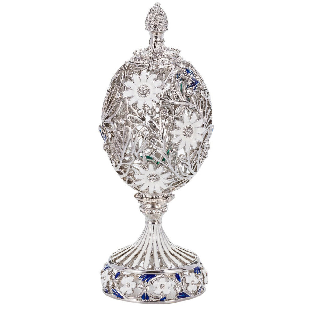 Fabergé stiilis nikerdatud muna lillede ja liblikatega hind ja info | Muud kingitused | kaup24.ee