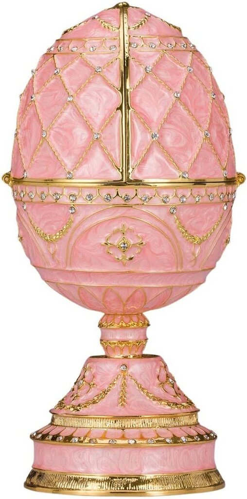 Fabergé stiilis muusikaline muna, ehtekarp kahe luigega hind ja info | Muud kingitused | kaup24.ee