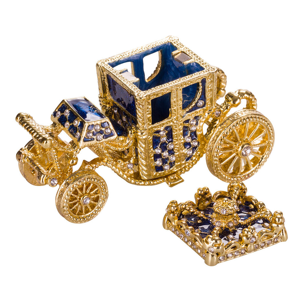 Fabergé stiilis muna keiserlik kroonimine, ehtekarp koos vankriga цена и информация | Muud kingitused | kaup24.ee