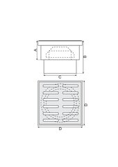 Tрап Ø 50, пластиковая сетка, 10х10 см, белая цена и информация | Душевые сливы | kaup24.ee