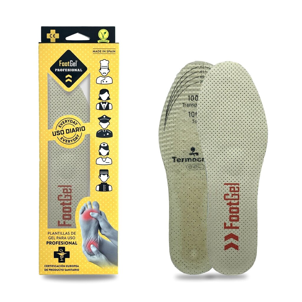 Sisetallad Footgel Profesional, suurus 39-42 hind ja info | Rõivaste ja jalatsite hooldus | kaup24.ee