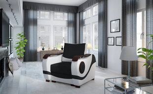 Кресло Eltap Puerto 1F, коричневый/белый/черный цвет цена и информация | Кресла в гостиную | kaup24.ee