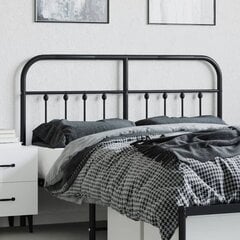 vidaXL metallist voodipeats, must, 150 cm hind ja info | Voodid | kaup24.ee