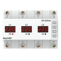 Kolmefaasiline pingerelee DigiTOP VP-3F63A hind ja info | Lülitid ja pistikupesad | kaup24.ee