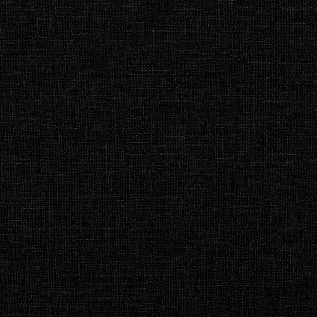 vidaXL päevavoodi, must, 80 x 200 cm, kangas hind ja info | Voodid | kaup24.ee
