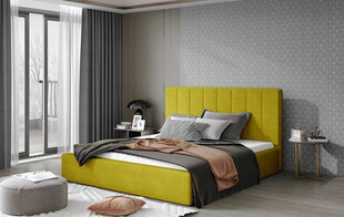 Кровать  Audrey, 200х200 см, желтая цена и информация | Кровати | kaup24.ee