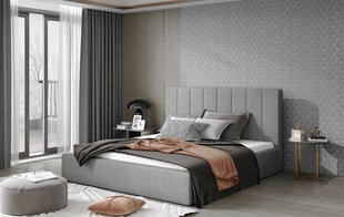 Кровать  Audrey, 140x200 см, серый цвет цена и информация | Кровати | kaup24.ee