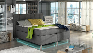 Кровать Eltap Basilio LED, 180х200 см, серый цена и информация | Кровати | kaup24.ee